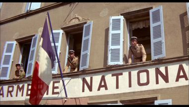 La vecchia gendarmeria durante le riprese